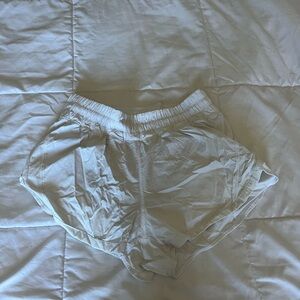 Lululemon Athletica Cream Athletic Shorts